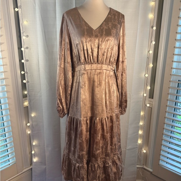 Boheme Women's Maxi Dress in Shimmering Bronze - Picture 2 of 7